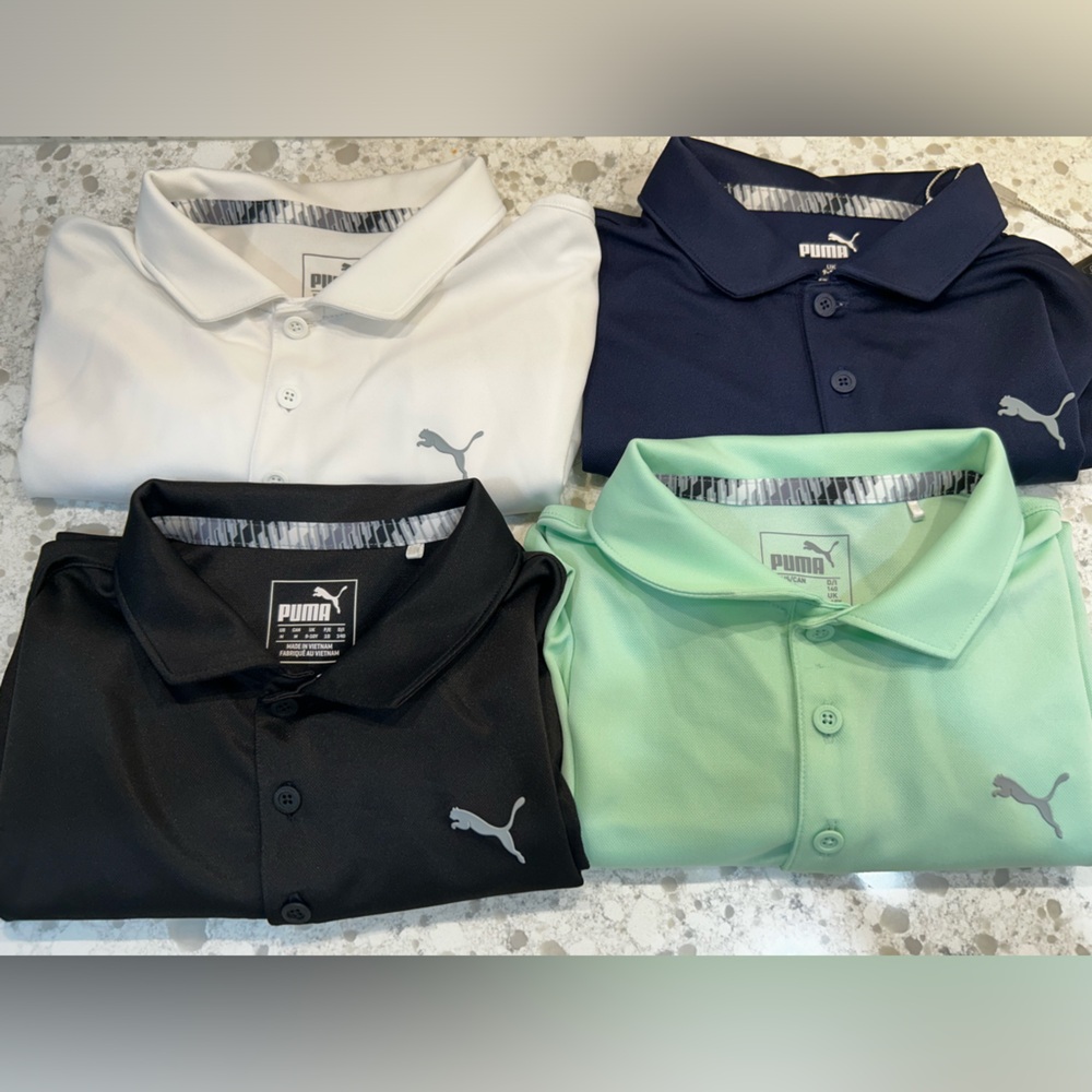 Puma Boys Dry Cell polo shirts - 4 pack